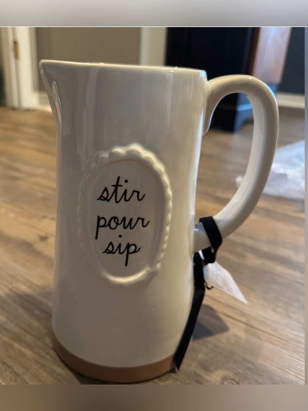 Rae Dunn ceramic pitcher